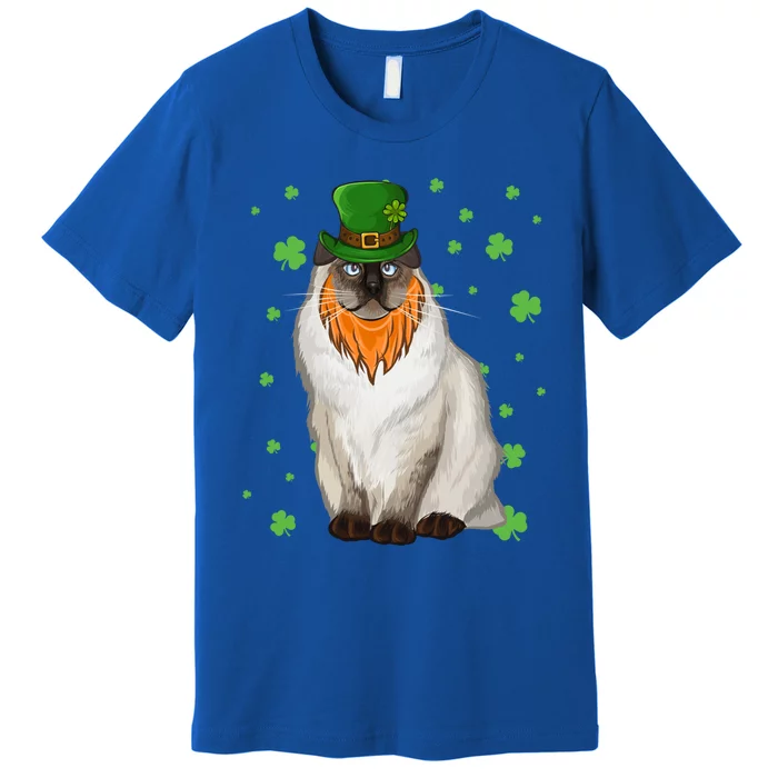 St Patricks Day Bir Cat Shamrock Gift Premium T-Shirt