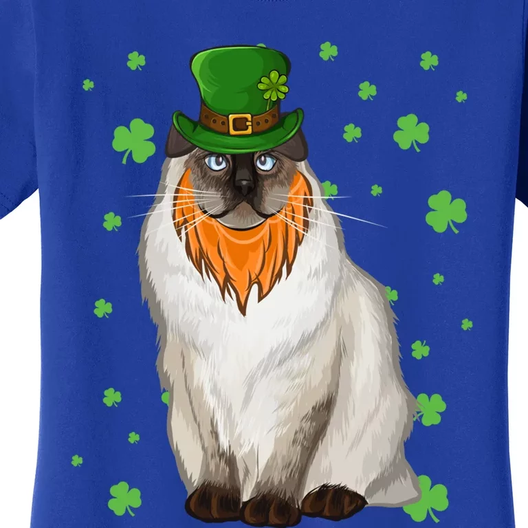 St Patricks Day Bir Cat Shamrock Gift Women's T-Shirt