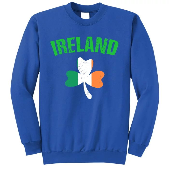 St Patrick's Day Ireland Flag Shamrock Symbol Funny Gift Tall Sweatshirt