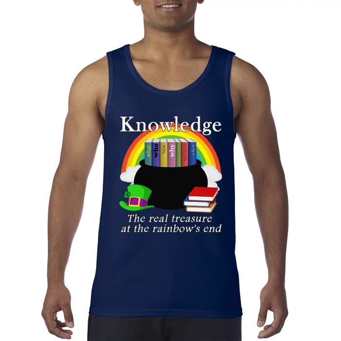 Saint Patrick's Day Teacher Knowledge Is Treasure Tank Top