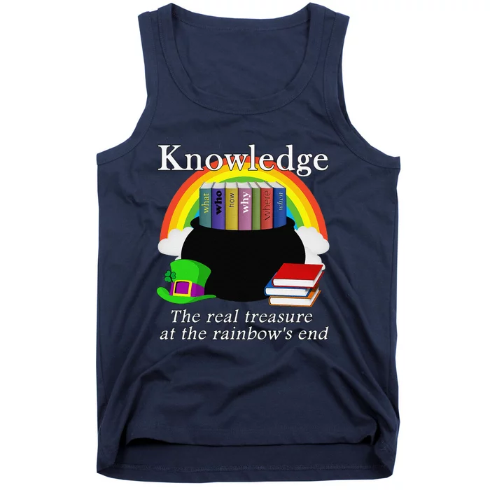 Saint Patrick's Day Teacher Knowledge Is Treasure Tank Top