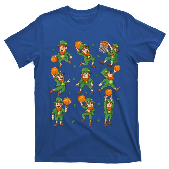 St Patricks Day Leprechaun Basketball Player Gift T-Shirt