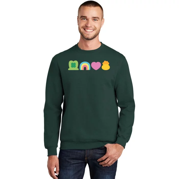 St Patricks Day Lucky Charm Pot Gold Irish Shamrock Rainbow Sweatshirt