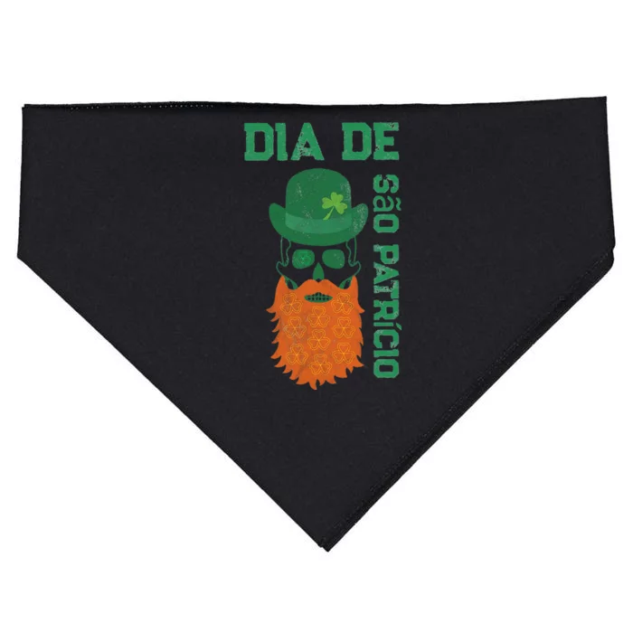 SAINT PATRICK'S DAY SKULL DESIGN USA-Made Doggie Bandana