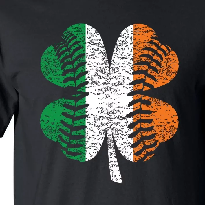 St. Patricks Day Shamrock Baseball Irish Flag Four Leaf Clover Tall T-Shirt