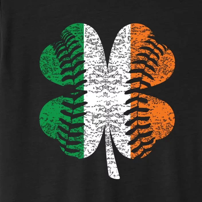 St. Patricks Day Shamrock Baseball Irish Flag Four Leaf Clover ChromaSoft Performance T-Shirt