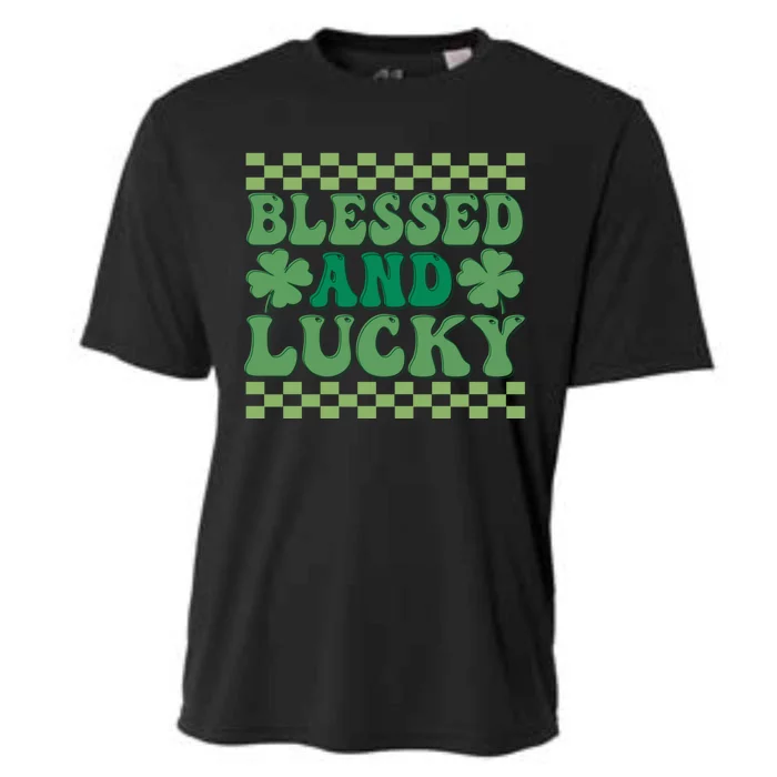 St Patricks Day Blessed Gift Cooling Performance Crew T-Shirt