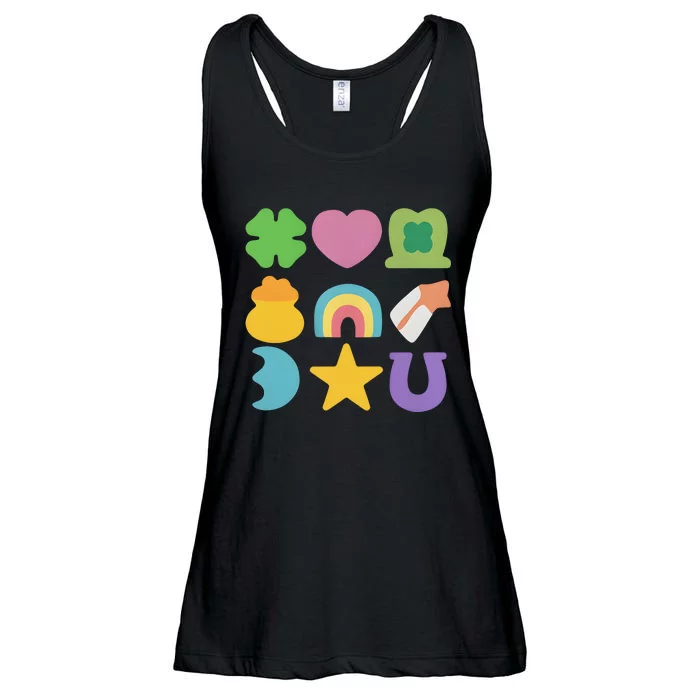 St Patricks Day Lucky Charm Ladies Essential Flowy Tank