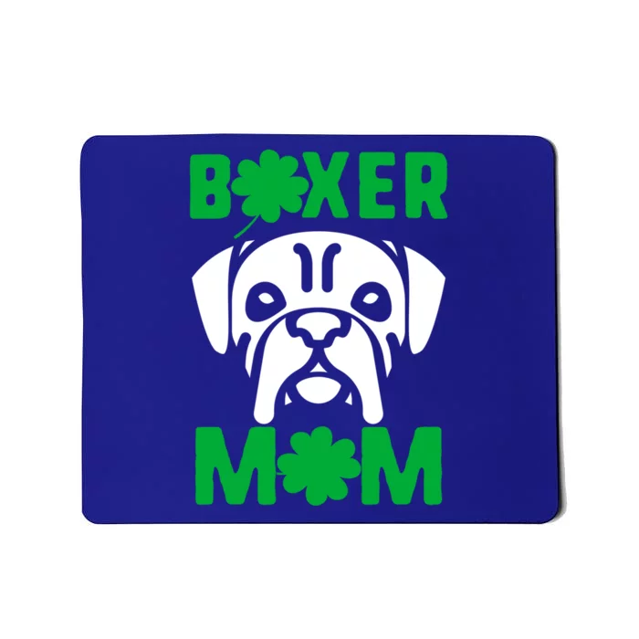 St Patricks Day Boxer Mom Shamrock Dog Mom Boxer Mama Lover Gift Mousepad