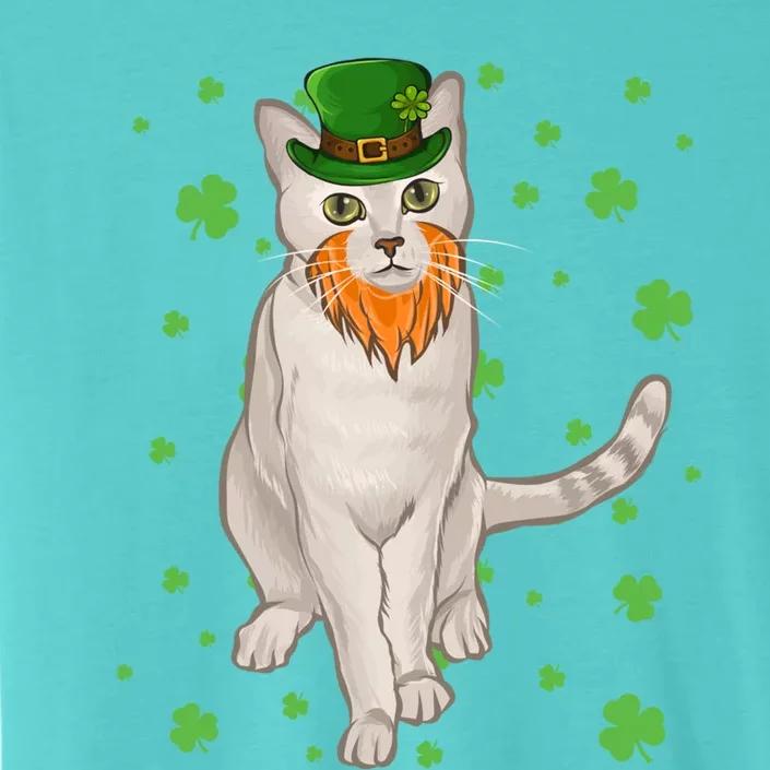 St Patricks Day Burmilla Cat Shamrock Gift Funny Gift ChromaSoft Performance T-Shirt