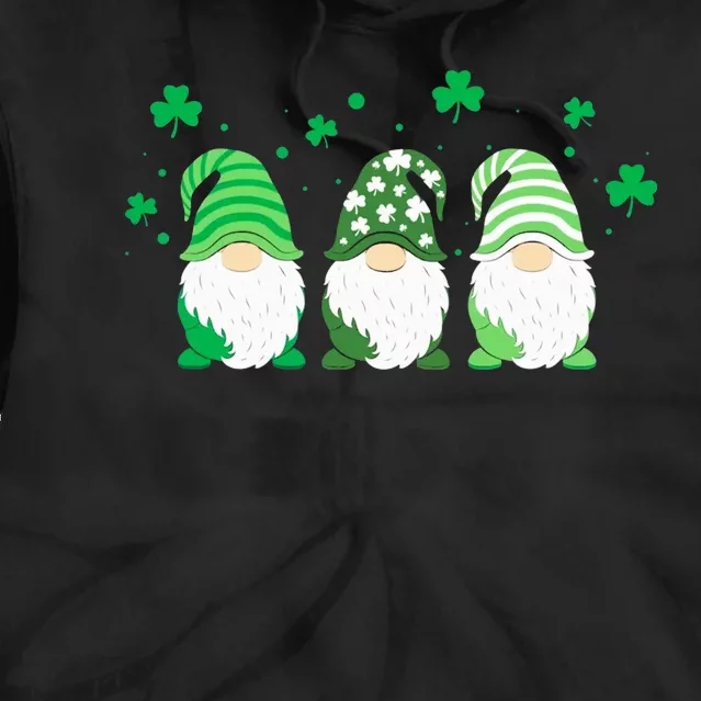 St Patricks Day Gnome Irish Gnome Tie Dye Hoodie