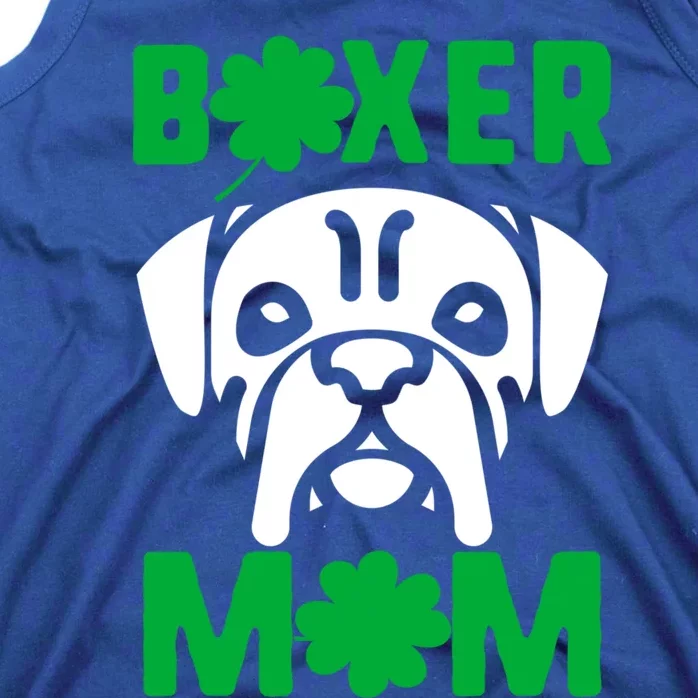 St Patricks Day Boxer Mom Shamrock Dog Mom Boxer Mama Lover Great Gift Tank Top