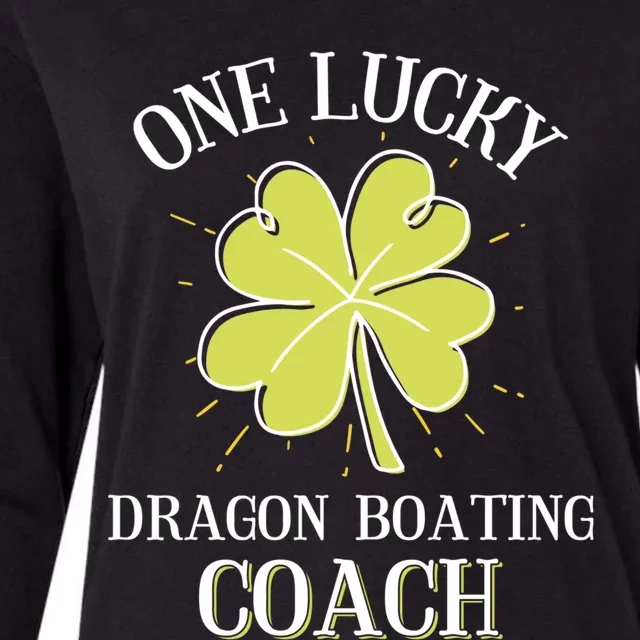 St Patricks Day Gift Lucky Dragon Boating Coach Gift Womens Cotton Relaxed Long Sleeve T-Shirt