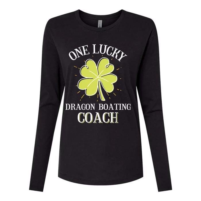 St Patricks Day Gift Lucky Dragon Boating Coach Gift Womens Cotton Relaxed Long Sleeve T-Shirt