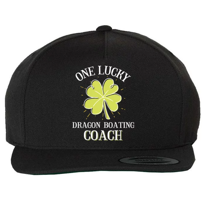 St Patricks Day Gift Lucky Dragon Boating Coach Gift Wool Snapback Cap