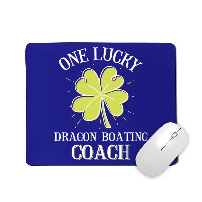 St Patricks Day Gift Lucky Dragon Boating Coach Gift Mousepad