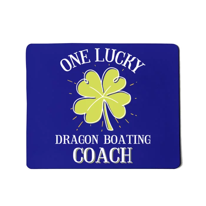 St Patricks Day Gift Lucky Dragon Boating Coach Gift Mousepad