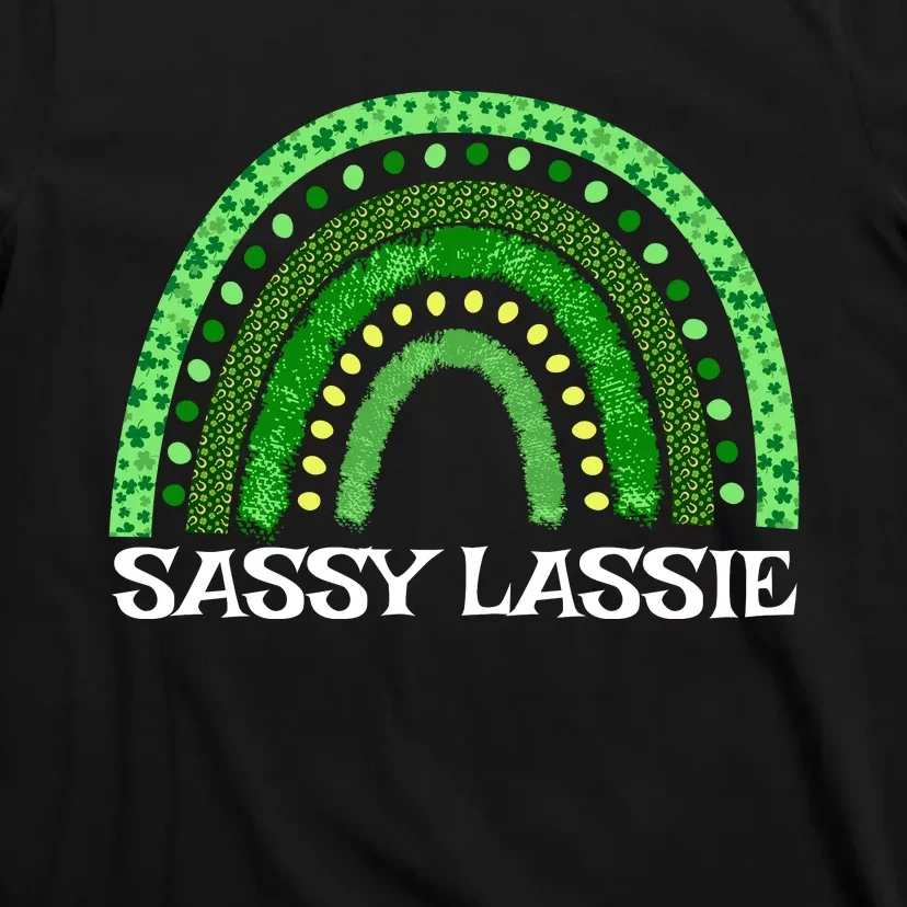 St Patricks Day Women Funny Sassy Lassie T-Shirt