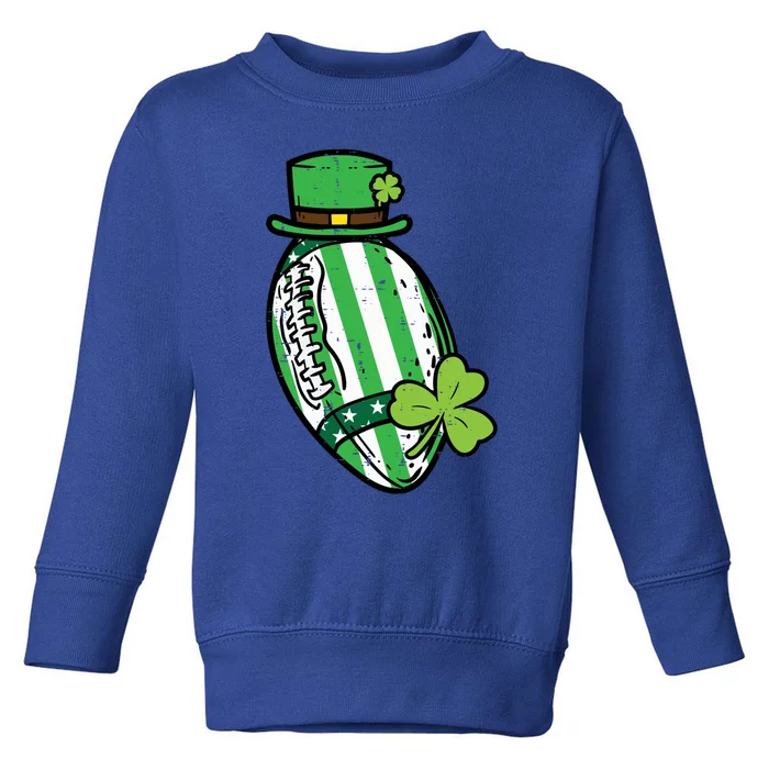 St Patricks Day American Football Saint Paddys Cool Gift Toddler Sweatshirt