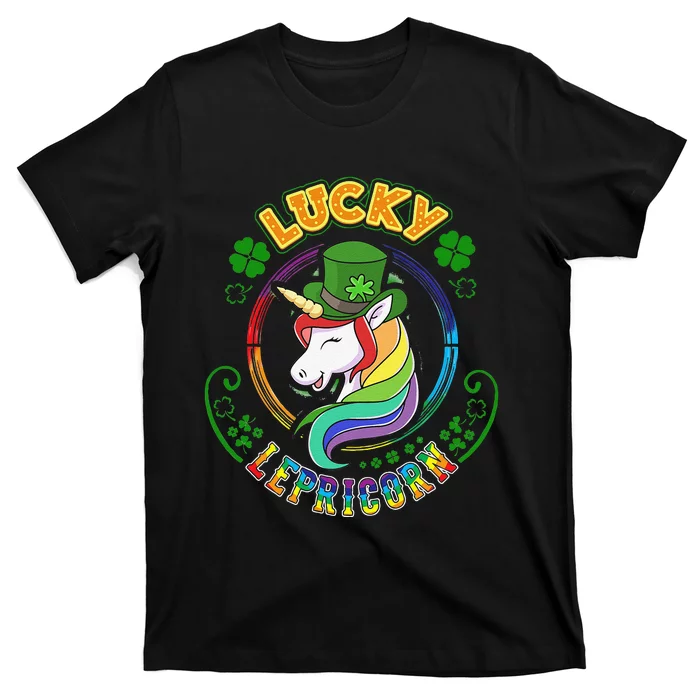 Saint Patrick's Day Unicorn Lucky Lepricorn T-Shirt