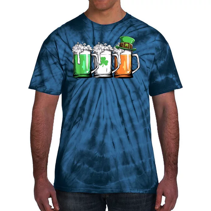 St Patrick's Day Beer Tie-Dye T-Shirt