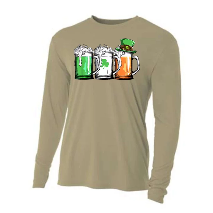 St Patrick's Day Beer Cooling Performance Long Sleeve Crew