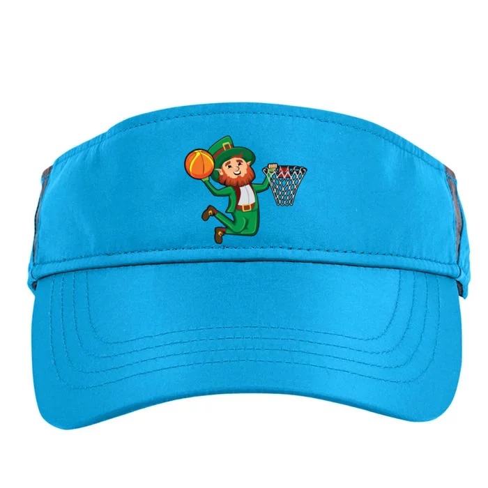 St Patricks Day Leprechaun Dunk Basketball Gift Adult Drive Performance Visor