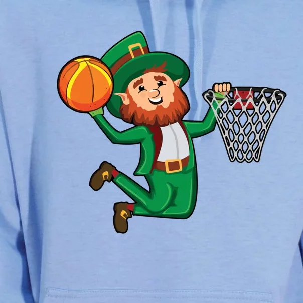 St Patricks Day Leprechaun Dunk Basketball Gift Unisex Surf Hoodie