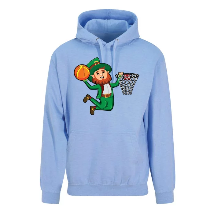 St Patricks Day Leprechaun Dunk Basketball Gift Unisex Surf Hoodie