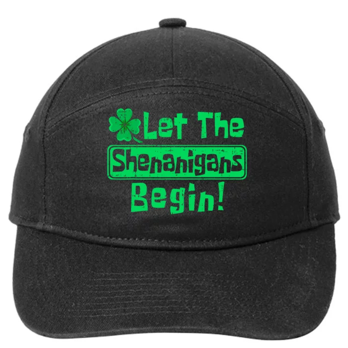 St Patricks Day Let The Shenanigans Begin 7-Panel Snapback Hat