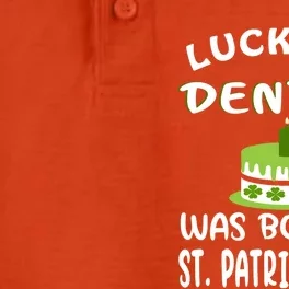 St Patrick Dentist Birthday Shamrock Dentist St Patrick Cute Gift Dry Zone Grid Performance Polo