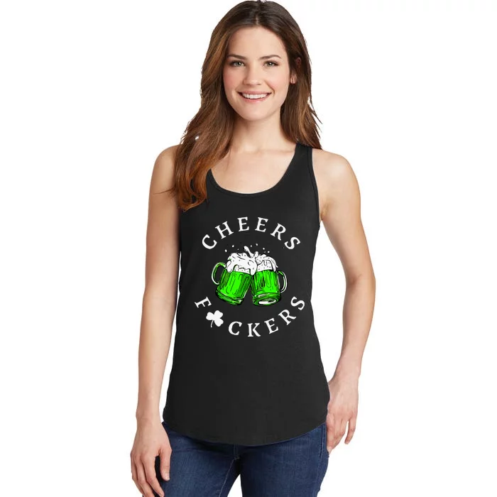 St Patricks Day Cheers Irish Drinking Ladies Essential Tank