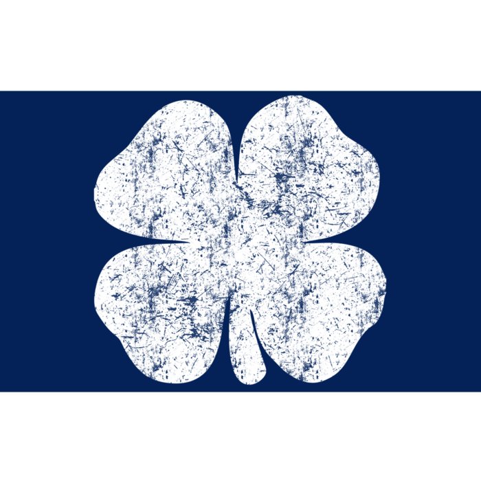 St. Patrick's Day Four Leaf Clover Green Background Design Bumper Sticker