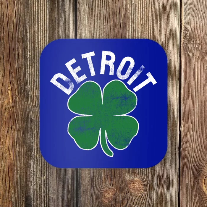 St Patrick's Day Shamrock Detroit Michigan Irish Gift Coaster