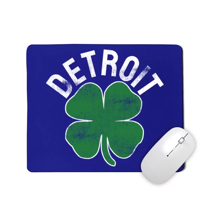 St Patrick's Day Shamrock Detroit Michigan Irish Gift Mousepad