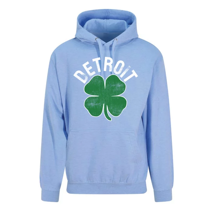 St Patrick's Day Shamrock Detroit Michigan Irish Gift Unisex Surf Hoodie