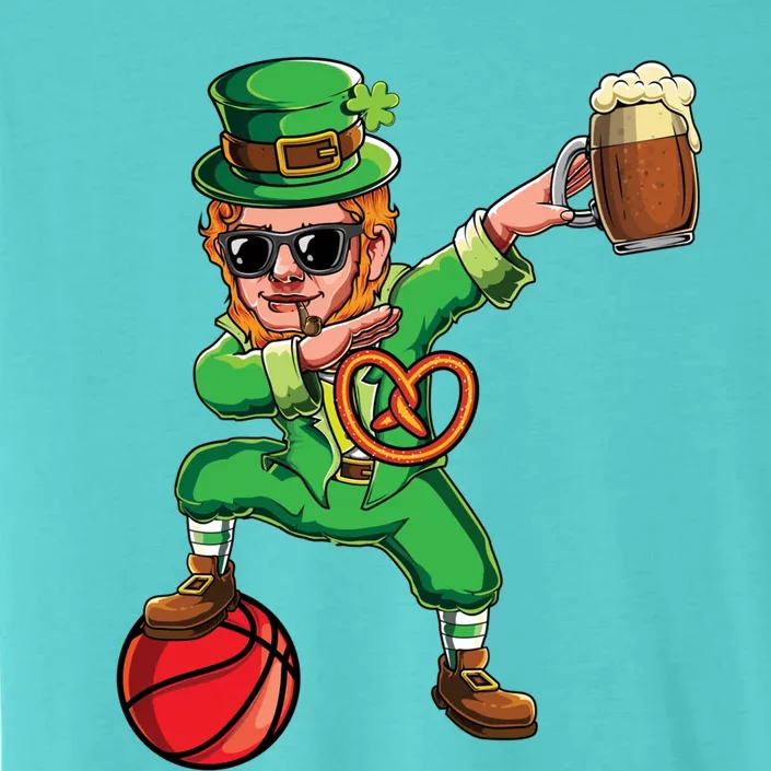 St Patricks Day Leprechaun Pretzel Beer Basketball St Paddys Great Gift ChromaSoft Performance T-Shirt