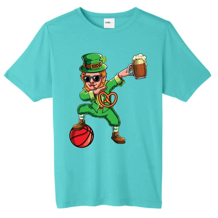 St Patricks Day Leprechaun Pretzel Beer Basketball St Paddys Great Gift ChromaSoft Performance T-Shirt