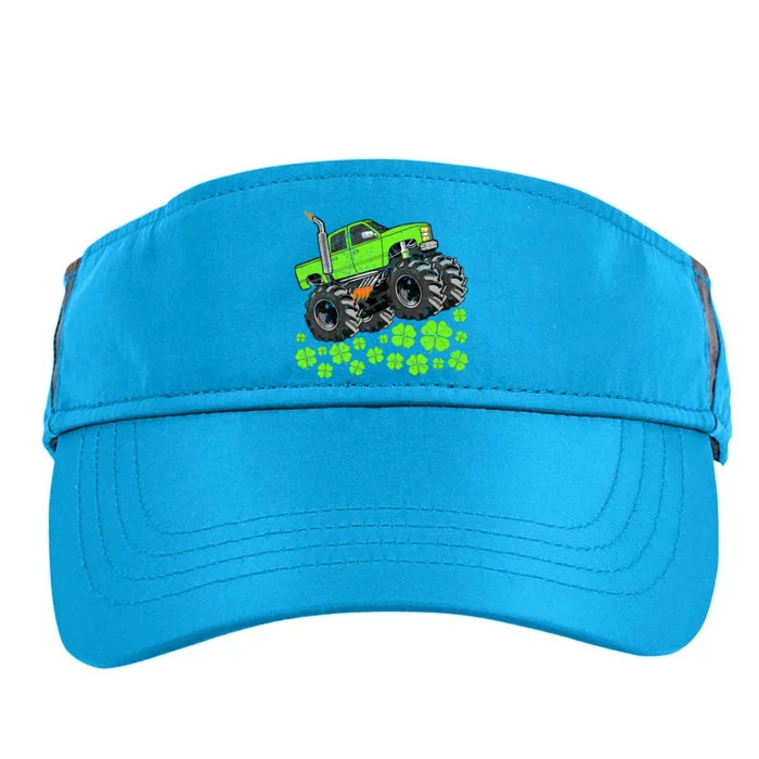 St Patricks Day Lucky Monster Truck Adult Drive Performance Visor