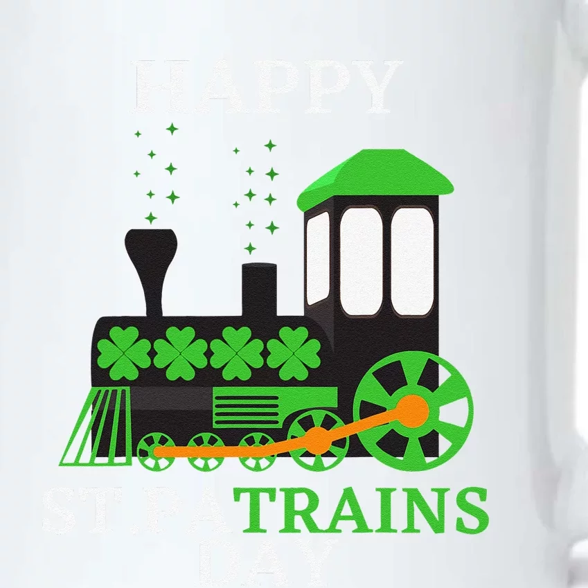 St Patricks Day For Shamrock Train Transportation Black Color Changing Mug