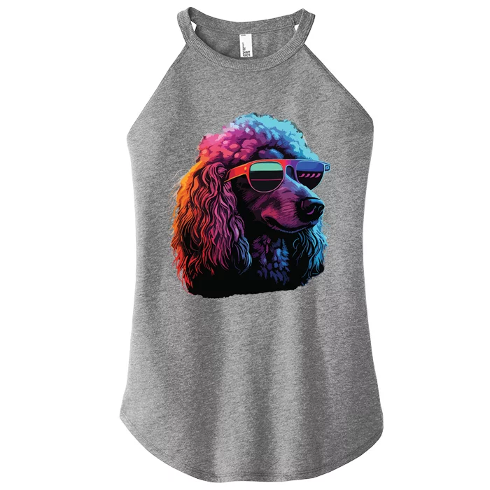 Standard Poodle Dogs Standard Poodles Women’s Perfect Tri Rocker Tank