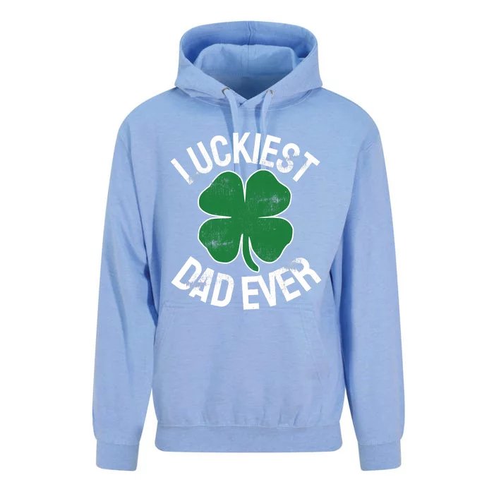 St Patrick's Day Shamrock Luckiest Dad Irish Saint Paddy's Unisex Surf Hoodie