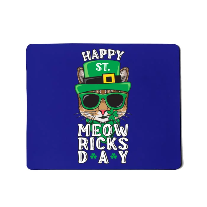 St Patricks Day Costume Leprechaun Cat Gift Mousepad