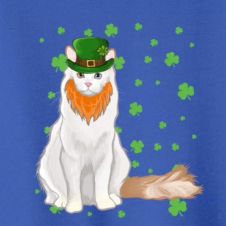 St Patricks Day Turkish Van Cat Shamrock Gift Toddler T-Shirt