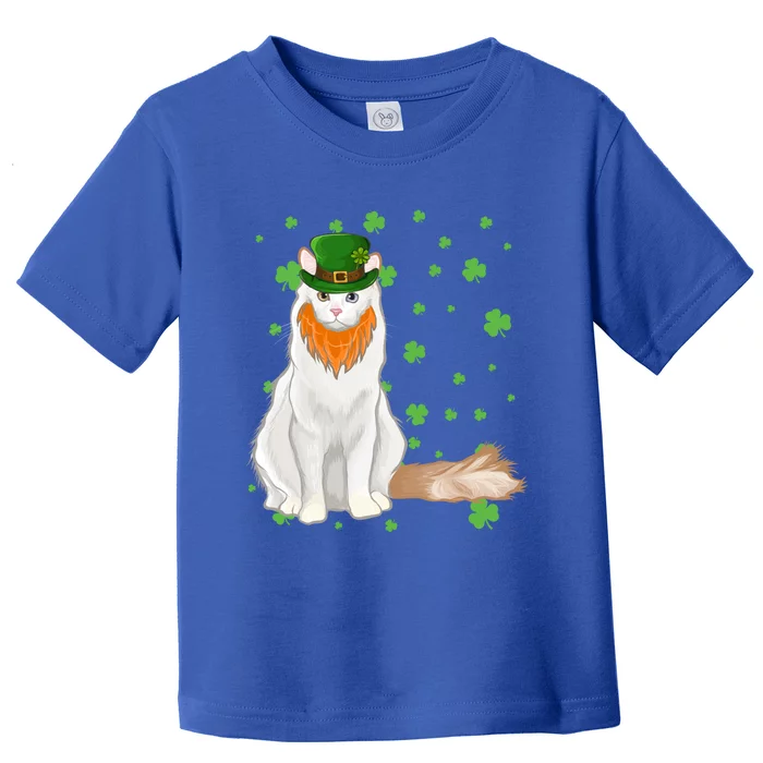 St Patricks Day Turkish Van Cat Shamrock Gift Toddler T-Shirt