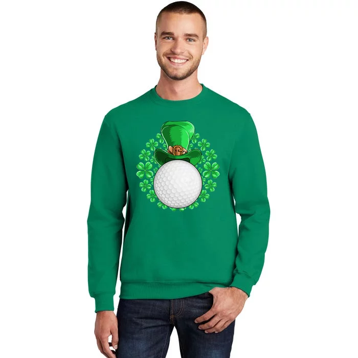 St Patricks Day Golfing Golf Clover Sweatshirt