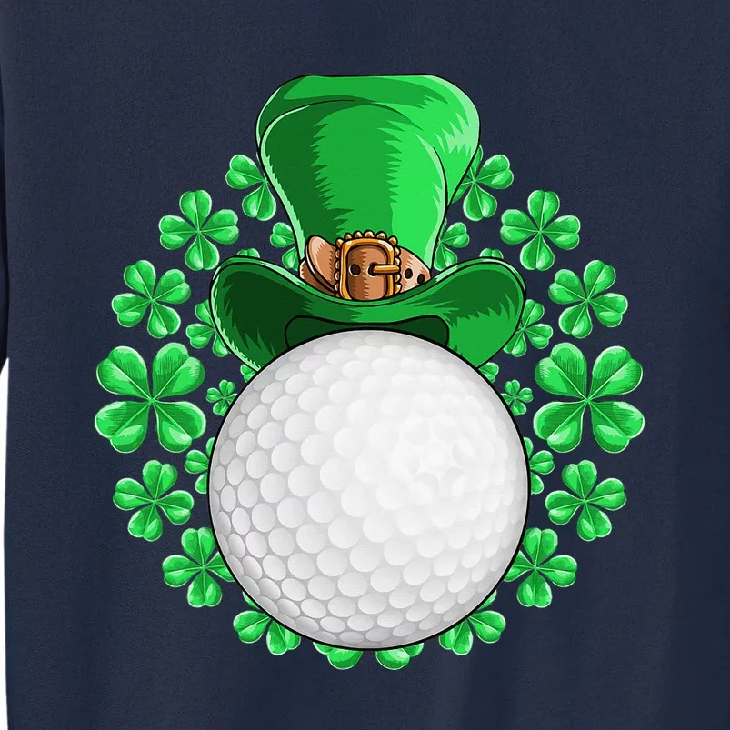 St Patricks Day Golfing Golf Clover Tall Sweatshirt