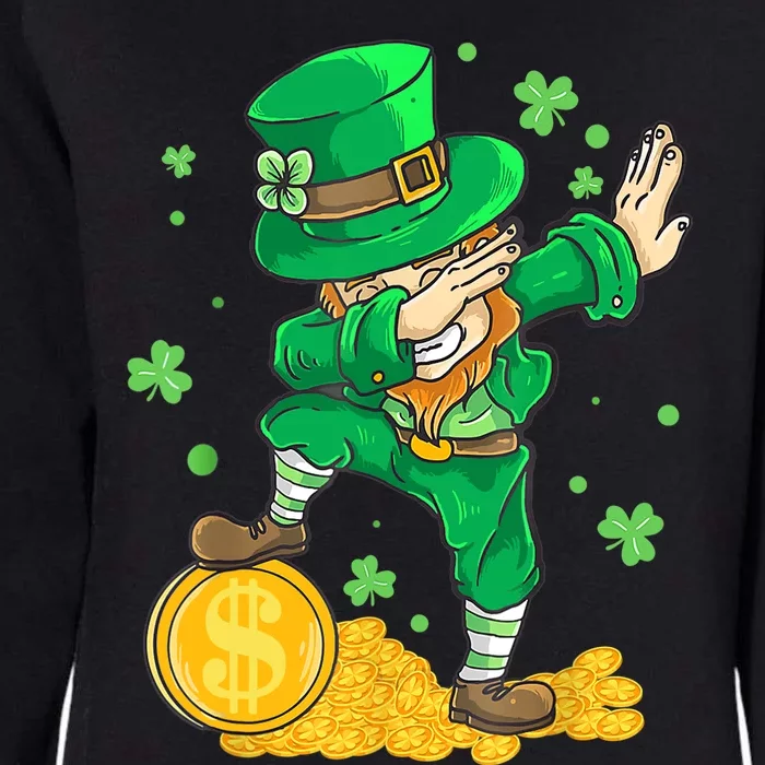 St Patrick Day Dabbing Leprechaun Irish Gift Womens California Wash Sweatshirt