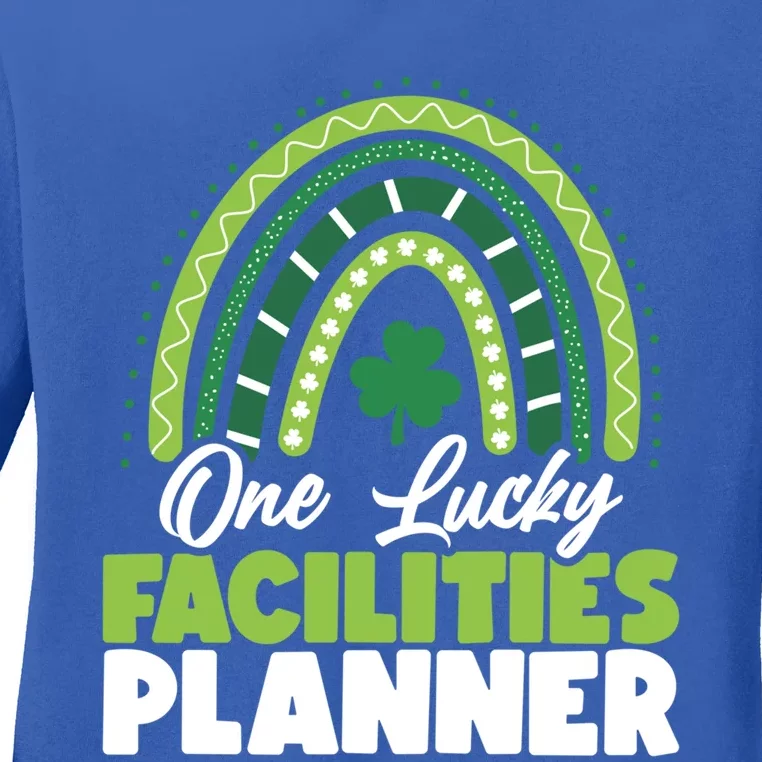 St Patricks Day One Lucky Facilities Planner Gift Ladies Long Sleeve Shirt