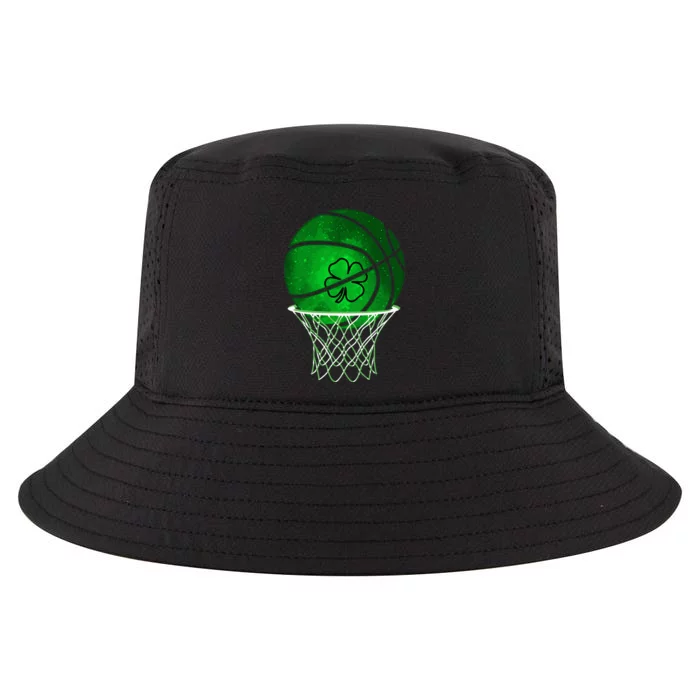 St Patricks day Shamrock Basketball Irish Cool Comfort Performance Bucket Hat